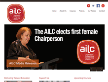 Tablet Screenshot of ailc.org.au